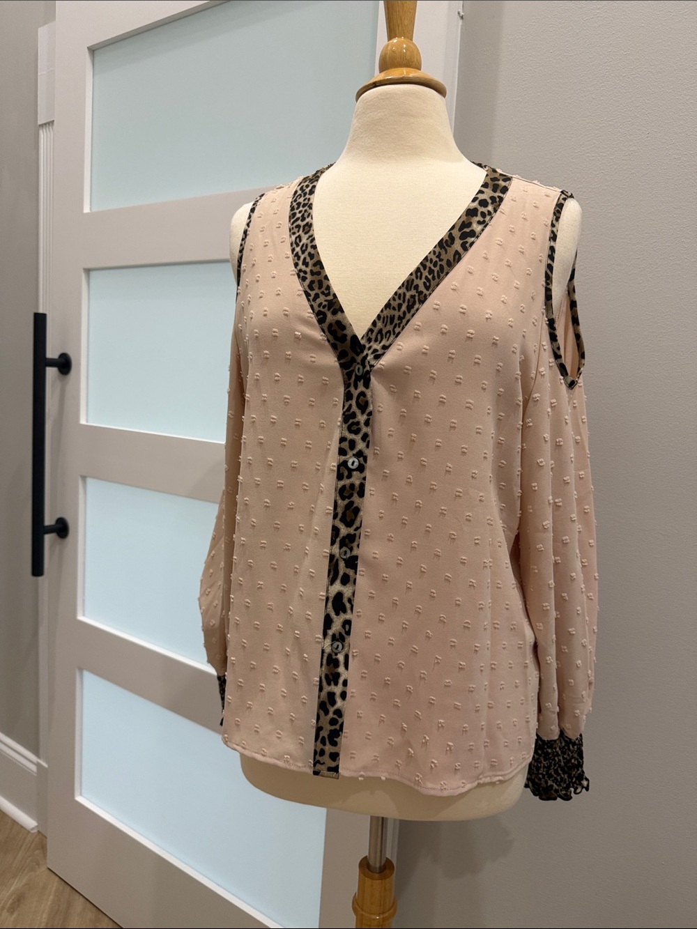 Cold Shoulder Long Sleeve Top